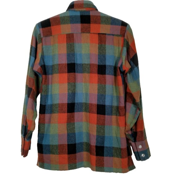 Vintage Dee Cee Rappers Shirt Small 14-14 1/2 Woven Wool Blend Earthy Grandpa - Picture 3 of 16